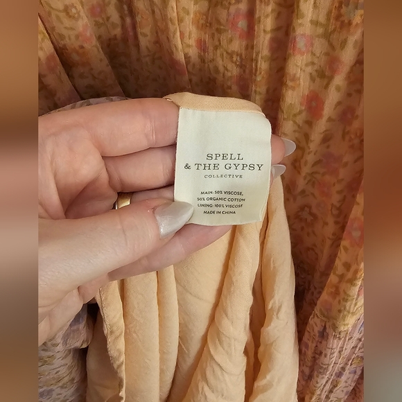 Spell Rae Gown in Peach - Picture 9 of 9